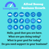 Alfred Bossog. Hello, good that you are here. What are you doing today? What is your goal for today? Do you need support in your business?
