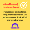 Posting byAlfred Bossog. Failures are not mistakes, they are milestones on the path to success. Stick with it and keep learning.